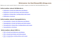 Desktop Screenshot of northeastbirding.com
